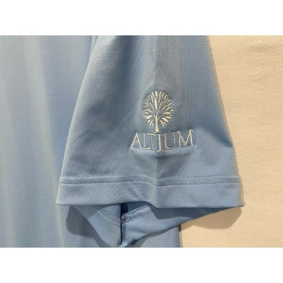 Peter Millar polo Golf Blue men's size L - Picture 2 of 7